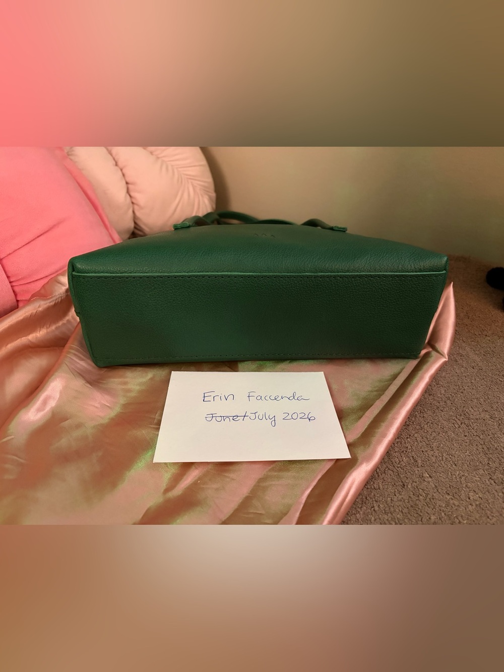 Portland Leather Premium Amelie Bag in Bacalar Green - NWOT - Picture 6 of 9